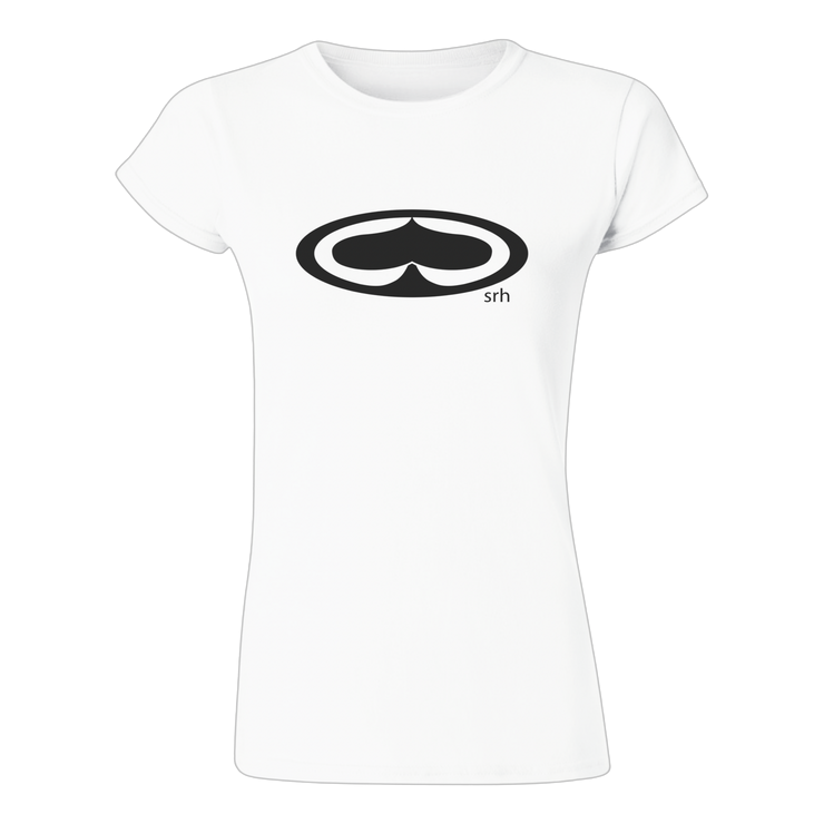 West Of Five Womens Tee - White/Black