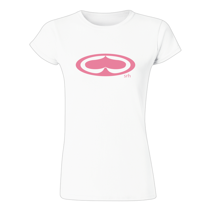 West Of Five Womens Tee - White/Pink