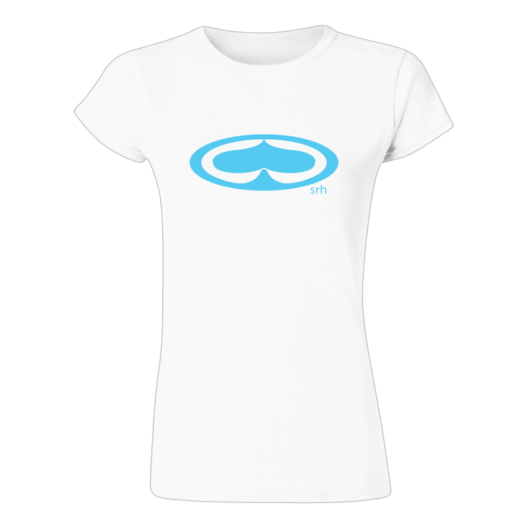 West Of Five Womens Tee - White/Blue